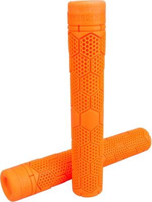 Stolen Hive Flangeless BMX Handlebar Grips - Neon Orange, Neon Orange